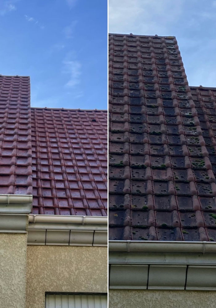 Demoussage et nettoyage de toiture à Bois d'Arcy (78390) dans les Yvelines (78).